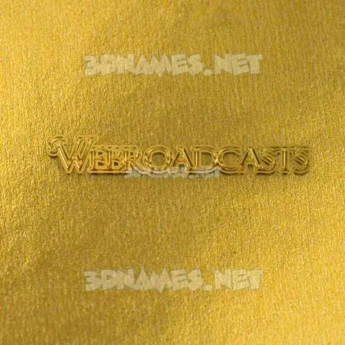 webroadcasts in All Gold style - 3D name wallpaper webroadcasts in All Gold style - 3D name wallpaper