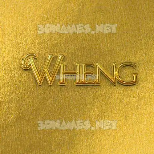 wheng in All Gold style - 3D name wallpaper wheng in All Gold style - 3D name wallpaper