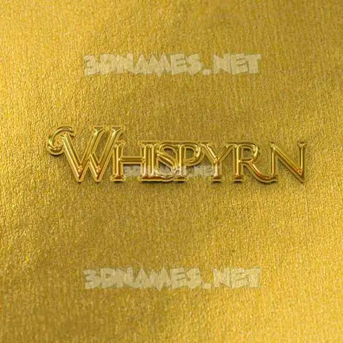 whispyrn in All Gold style - 3D name wallpaper whispyrn in All Gold style - 3D name wallpaper