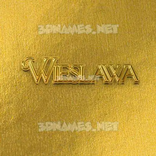 wieslawa in All Gold style - 3D name wallpaper wieslawa in All Gold style - 3D name wallpaper