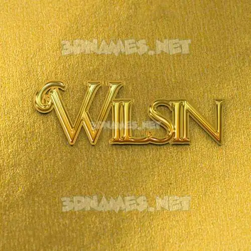 wilsin in All Gold style - 3D name wallpaper wilsin in All Gold style - 3D name wallpaper