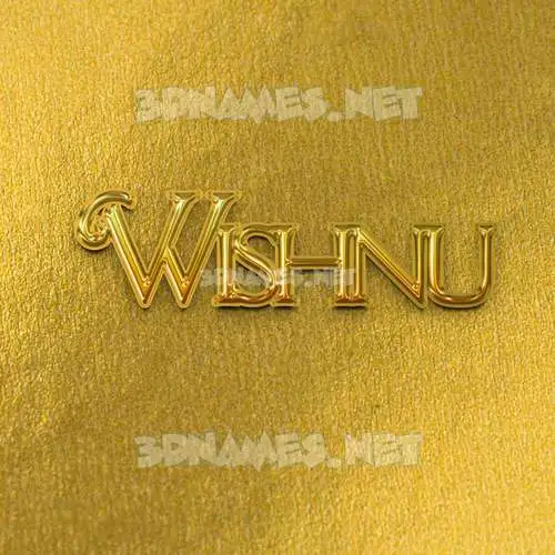 wishnu in All Gold style - 3D name wallpaper wishnu in All Gold style - 3D name wallpaper