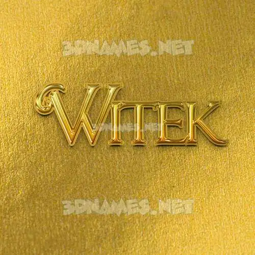 witek in All Gold style - 3D name wallpaper witek in All Gold style - 3D name wallpaper