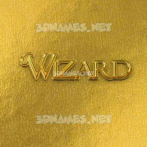 wizard in All Gold style - 3D name wallpaper wizard in All Gold style - 3D name wallpaper