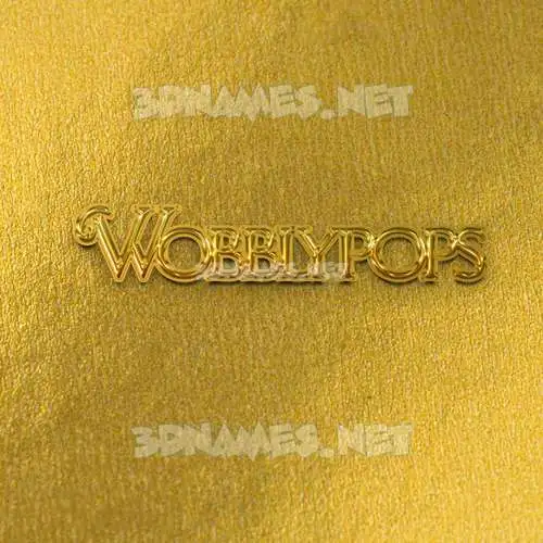 wobblypops in All Gold style - 3D name wallpaper wobblypops in All Gold style - 3D name wallpaper