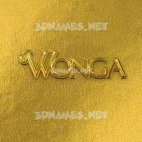 wonga in All Gold style - 3D name wallpaper wonga in All Gold style - 3D name wallpaper