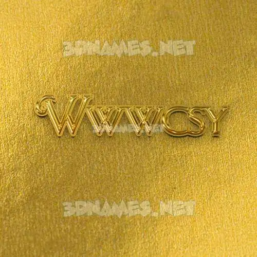 wwwcsy in All Gold style - 3D name wallpaper
