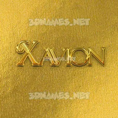xavion in All Gold style - 3D name wallpaper xavion in All Gold style - 3D name wallpaper