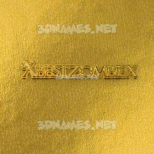 xbestzombiex in All Gold style - 3D name wallpaper xbestzombiex in All Gold style - 3D name wallpaper