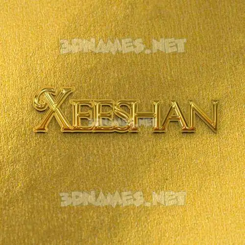 xeeshan in All Gold style - 3D name wallpaper xeeshan in All Gold style - 3D name wallpaper