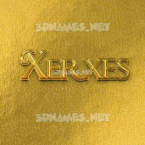 xerxes in All Gold style - 3D name wallpaper xerxes in All Gold style - 3D name wallpaper
