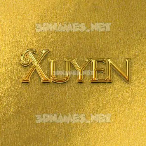 xuyen in All Gold style - 3D name wallpaper xuyen in All Gold style - 3D name wallpaper