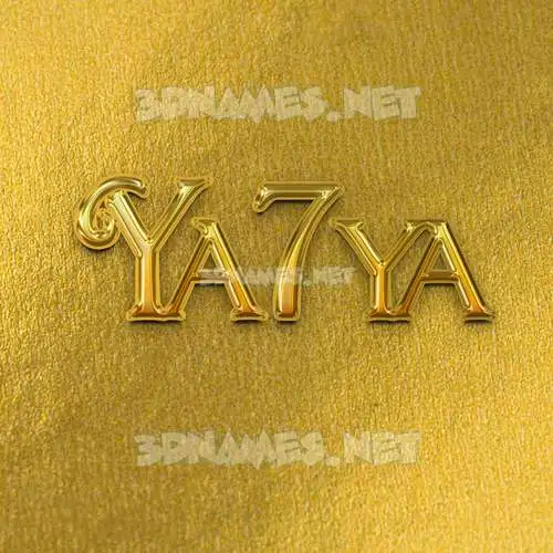 ya7ya in All Gold style - 3D name wallpaper ya7ya in All Gold style - 3D name wallpaper