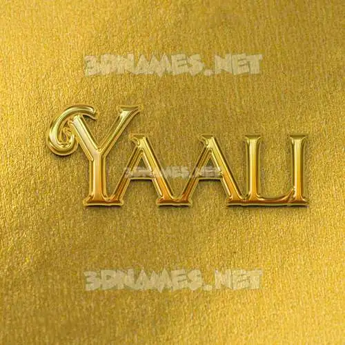 yaali in All Gold style - 3D name wallpaper yaali in All Gold style - 3D name wallpaper