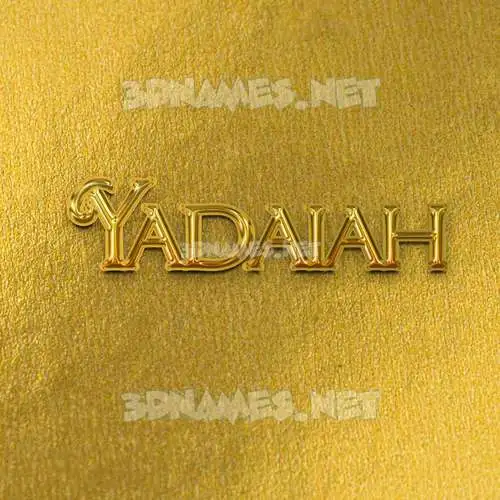 yadaiah in All Gold style - 3D name wallpaper