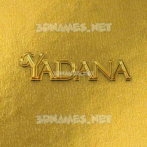yadana in All Gold style - 3D name wallpaper yadana in All Gold style - 3D name wallpaper