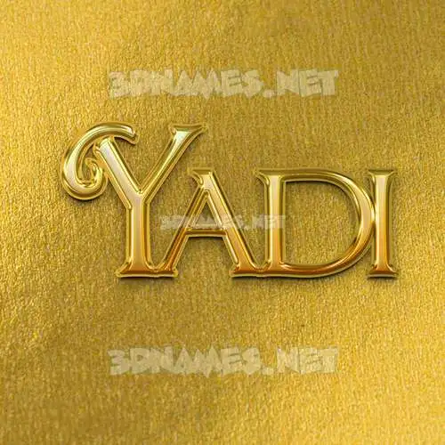 yadi in All Gold style - 3D name wallpaper yadi in All Gold style - 3D name wallpaper