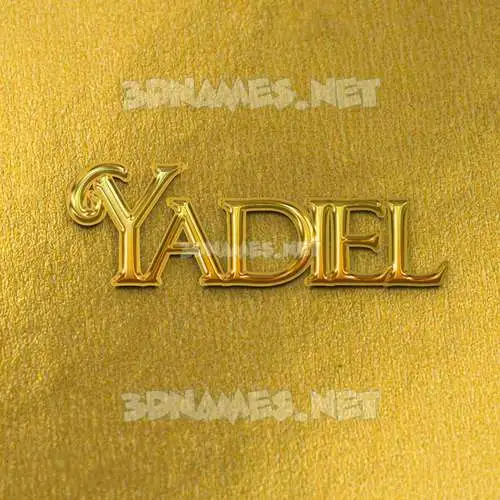 yadiel in All Gold style - 3D name wallpaper yadiel in All Gold style - 3D name wallpaper