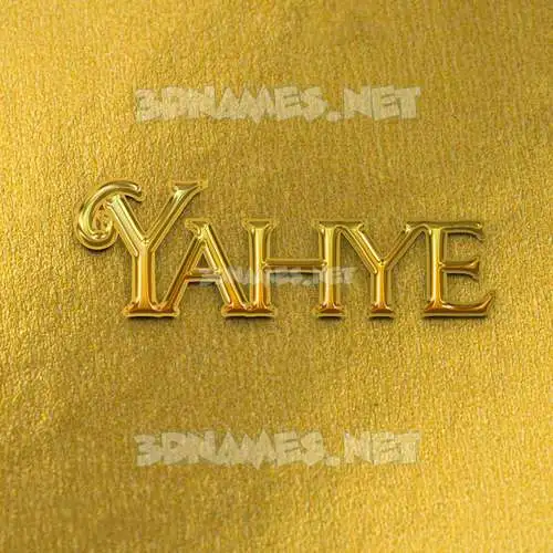 yahye in All Gold style - 3D name wallpaper yahye in All Gold style - 3D name wallpaper