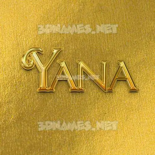 yana in All Gold style - 3D name wallpaper yana in All Gold style - 3D name wallpaper