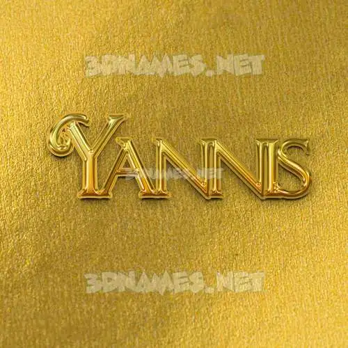 yannis in All Gold style - 3D name wallpaper yannis in All Gold style - 3D name wallpaper
