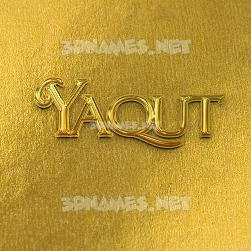 yaqut in All Gold style - 3D name wallpaper yaqut in All Gold style - 3D name wallpaper