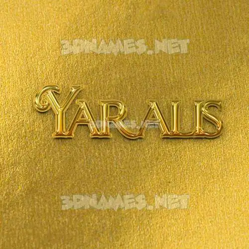 yaralis in All Gold style - 3D name wallpaper yaralis in All Gold style - 3D name wallpaper