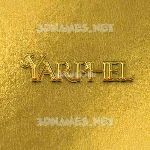 yarphel in All Gold style - 3D name wallpaper yarphel in All Gold style - 3D name wallpaper