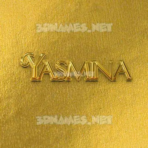 yasmina in All Gold style - 3D name wallpaper yasmina in All Gold style - 3D name wallpaper