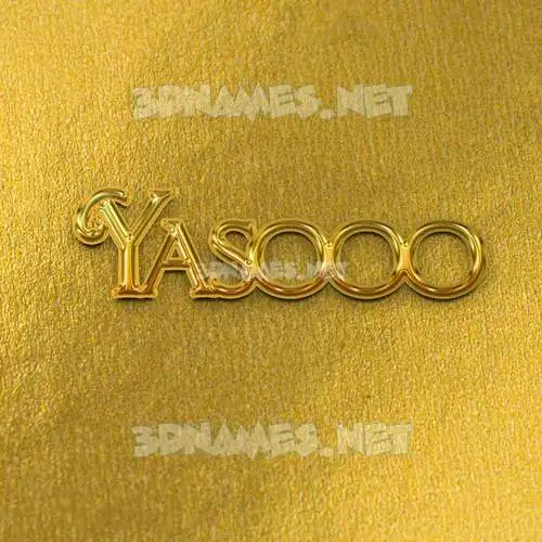 yasooo in All Gold style - 3D name wallpaper yasooo in All Gold style - 3D name wallpaper