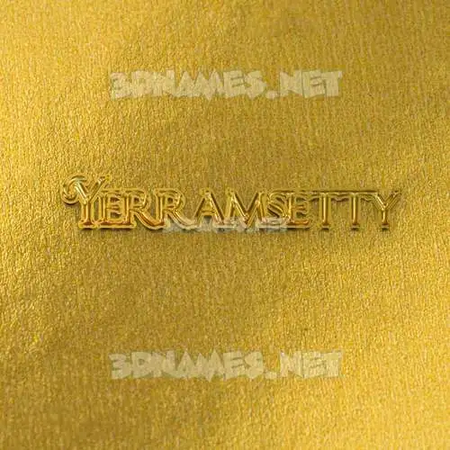 yerramsetty in All Gold style - 3D name wallpaper yerramsetty in All Gold style - 3D name wallpaper