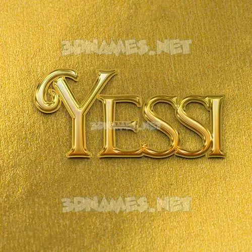 yessi in All Gold style - 3D name wallpaper yessi in All Gold style - 3D name wallpaper
