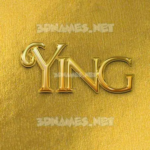 ying in All Gold style - 3D name wallpaper ying in All Gold style - 3D name wallpaper