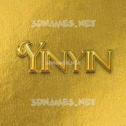 yinyin in All Gold style - 3D name wallpaper yinyin in All Gold style - 3D name wallpaper