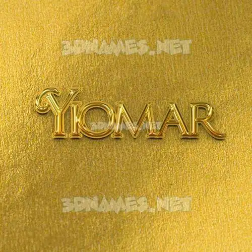 yiomar in All Gold style - 3D name wallpaper yiomar in All Gold style - 3D name wallpaper