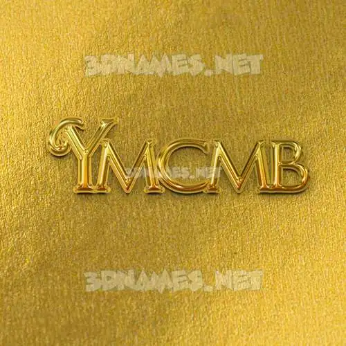 ymcmb in All Gold style - 3D name wallpaper ymcmb in All Gold style - 3D name wallpaper
