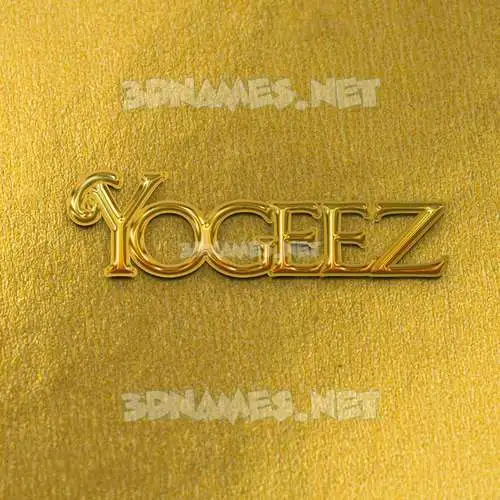 yogeez in All Gold style - 3D name wallpaper yogeez in All Gold style - 3D name wallpaper