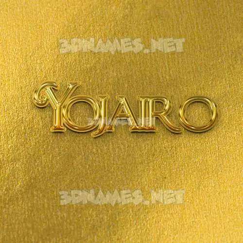 yojairo in All Gold style - 3D name wallpaper yojairo in All Gold style - 3D name wallpaper
