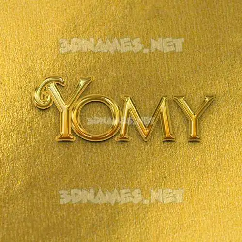 yomy in All Gold style - 3D name wallpaper yomy in All Gold style - 3D name wallpaper