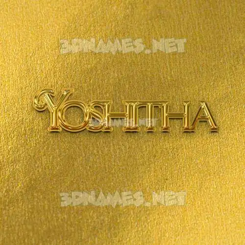 yoshitha in All Gold style - 3D name wallpaper yoshitha in All Gold style - 3D name wallpaper