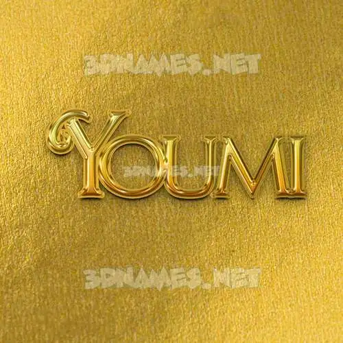 youmi in All Gold style - 3D name wallpaper youmi in All Gold style - 3D name wallpaper