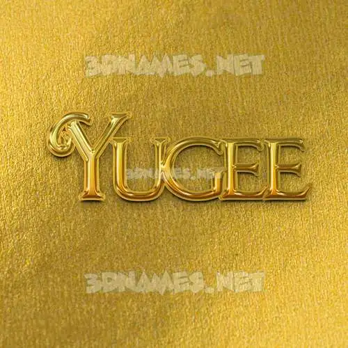 yugee in All Gold style - 3D name wallpaper yugee in All Gold style - 3D name wallpaper
