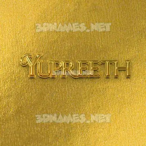 yupreeth in All Gold style - 3D name wallpaper yupreeth in All Gold style - 3D name wallpaper