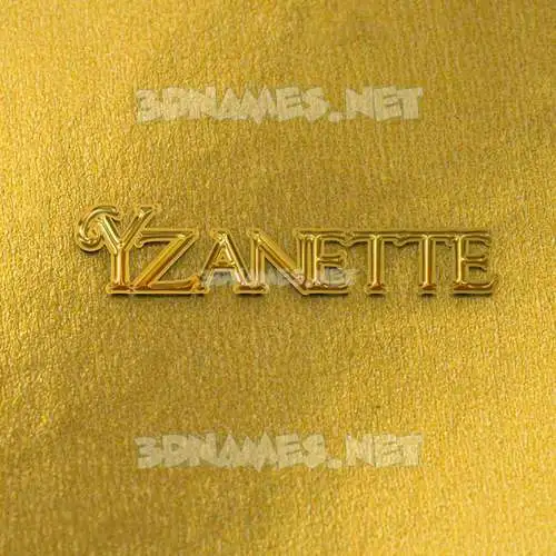yzanette in All Gold style - 3D name wallpaper yzanette in All Gold style - 3D name wallpaper