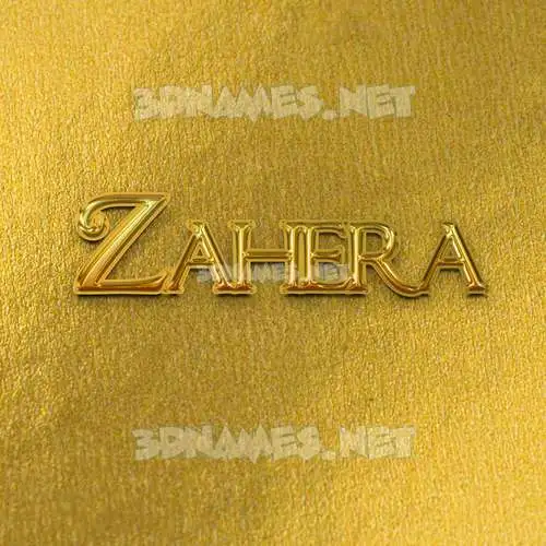 zahera in All Gold style - 3D name wallpaper zahera in All Gold style - 3D name wallpaper