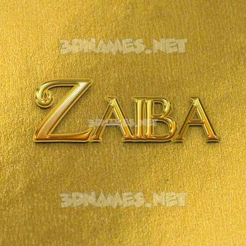 zaiba in All Gold style - 3D name wallpaper zaiba in All Gold style - 3D name wallpaper