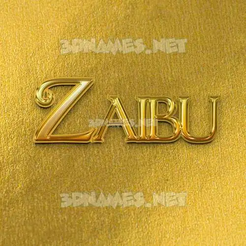 zaibu in All Gold style - 3D name wallpaper zaibu in All Gold style - 3D name wallpaper