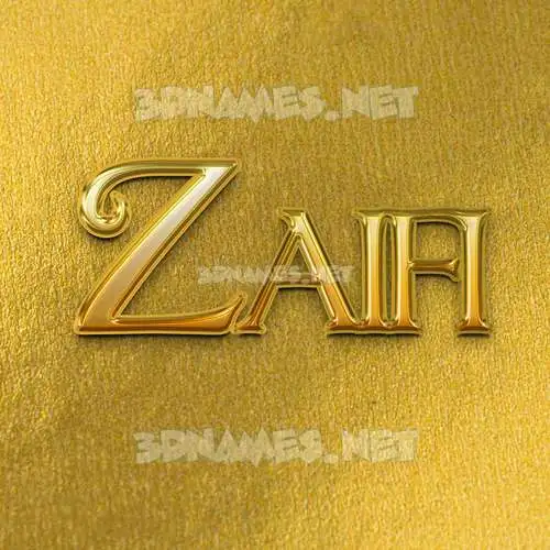 zaifi in All Gold style - 3D name wallpaper zaifi in All Gold style - 3D name wallpaper