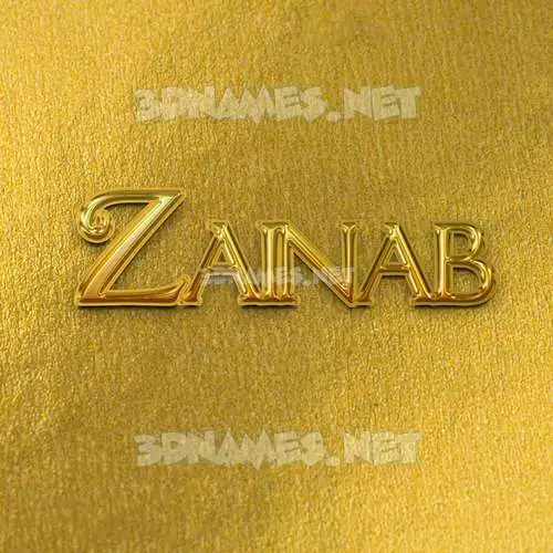 zainab in All Gold style - 3D name wallpaper zainab in All Gold style - 3D name wallpaper