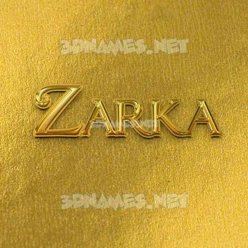 zarka in All Gold style - 3D name wallpaper zarka in All Gold style - 3D name wallpaper